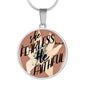 She's Fearless Because He's Faithful Christian Pendant or Bracelet with Optional Engraving