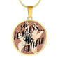She's Fearless Because He's Faithful Christian Pendant or Bracelet with Optional Engraving