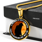 Firefighter Son Parent Pride Lux Circle Charm Necklace with Optional Engraving