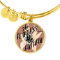 She's Fearless Because He's Faithful Christian Pendant or Bracelet with Optional Engraving