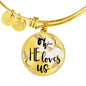 How He Loves Us Pendant Necklace or Charm Bracelet with Optional Engraving