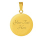 She's Fearless Because He's Faithful Christian Pendant or Bracelet with Optional Engraving