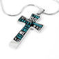 Philippians 4:13 I Can Do All Things Cross Necklace with Optional Engraving