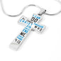 Philippians 4:13 I Can Do All Things Cross Necklace with Optional Engraving