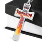 Proud Firefighter Dad Cross Necklace with Optional Engraving