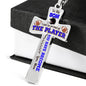 Mother to Son Football Cross with Optional Engraving