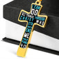 Philippians 4:13 I Can Do All Things Cross Necklace with Optional Engraving
