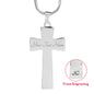 Dance Mom Pride Cross Necklace with Optional Engraving