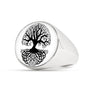 Tree of Life Deep Roots Signet Ring