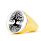 Tree of Life Deep Roots Signet Ring