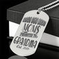Best Moms Promoted To Grandmother Customized Dog Tag Necklace with Optional Engraving