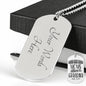 Best Moms Promoted To Grandmother Customized Dog Tag Necklace with Optional Engraving