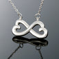 Heart Infinity Symbol Necklace - Remembrance Message - Guardian Angel