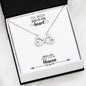 Heart Infinity Symbol Necklace - Memorial and Remembrance - Hold Heart