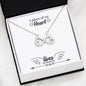 Heart Infinity Symbol Necklace - Remembrance Message - My Heart