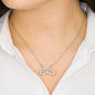 Heart Infinity Symbol Necklace - Remembrance Message - Hold You