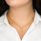 Friendship Anchor Heart Pendant Necklace Adjustable - Friend Message - Anchors and Wings