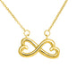 Heart Infinity Symbol Necklace - Mother to Daughter Message - Braver