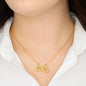Heart Infinity Symbol Necklace - Memorial Message - Guardian Angel
