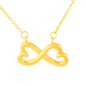 Heart Infinity Symbol Necklace - Remembrance Message - Guardian Angel
