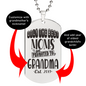 Best Moms Promoted To Grandmother Customized Dog Tag Necklace with Optional Engraving