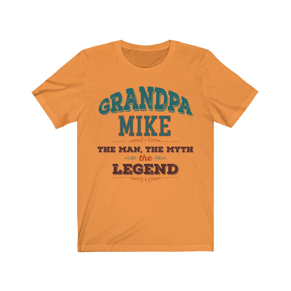 Grandpa Personalized Legend Unisex Jersey Short Sleeve Tee
